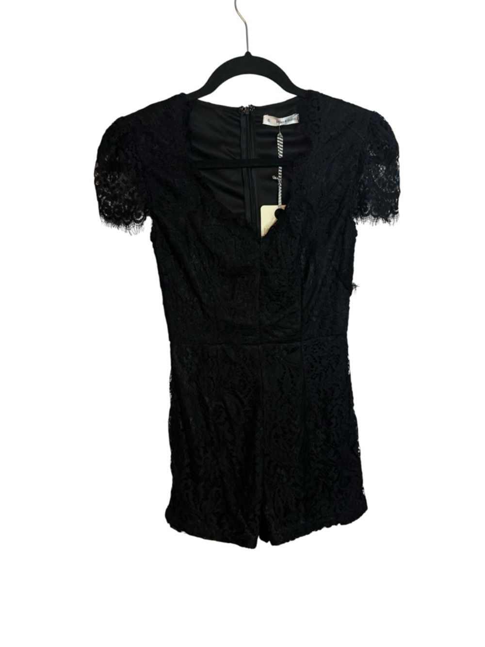 NWT Mika & Gala Black Lace Romper